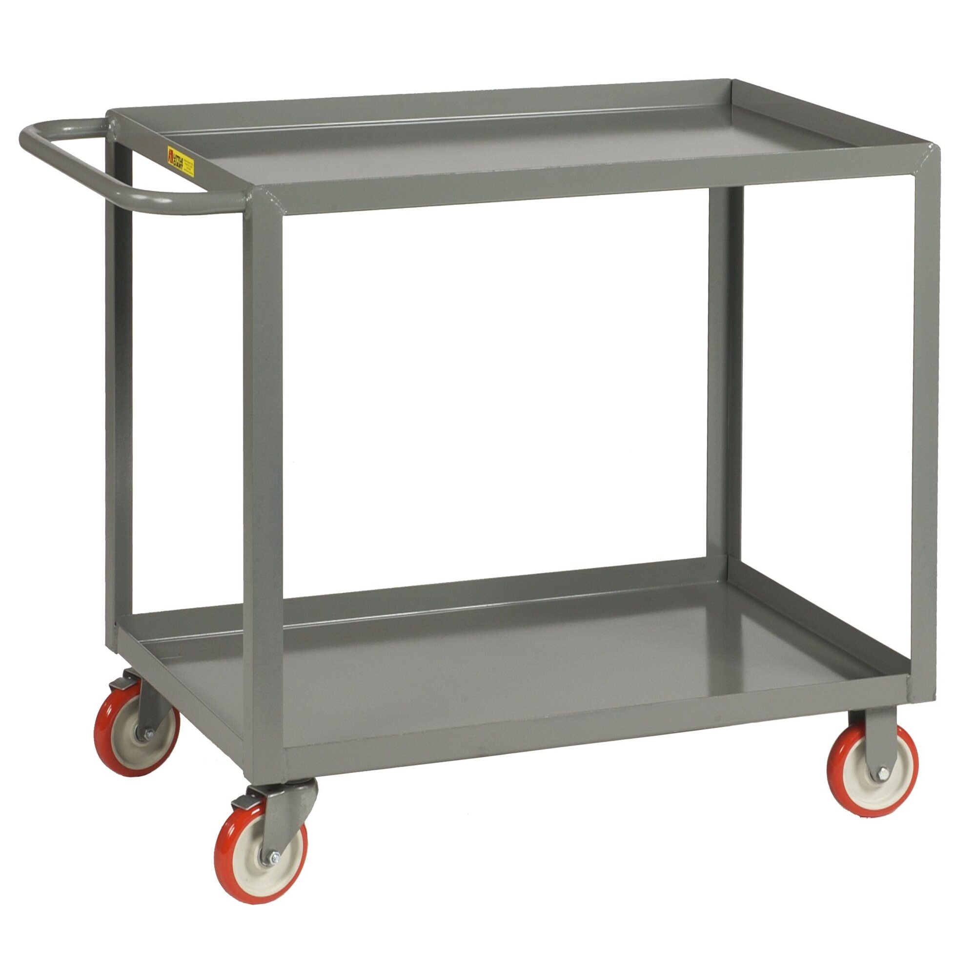 Little Giant Welded Service Cart - 24in. x 48in., 1200-Lb. Capacity, 2 Shelves, Carbon Steel, Model# LGL-2448-BRK